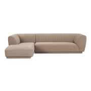 Moe's Home Collection Zandro Beige Left-Facing Sectional