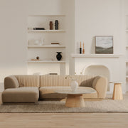 Moe's Home Collection Zandro Beige Left-Facing Sectional