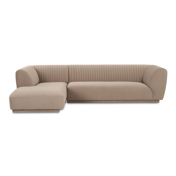 Moe's Home Collection Zandro Beige Left-Facing Sectional