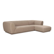 Moe's Home Collection Zandro Beige Right-Facing Sectional
