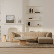 Moe's Home Collection Zandro Beige Right-Facing Sectional