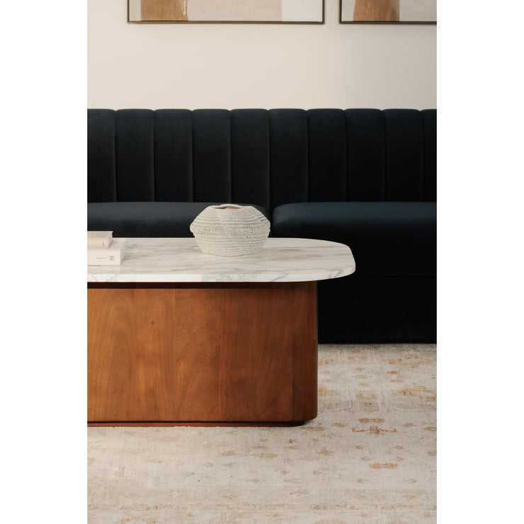 Moe's Home Collection Rosy Deep Blue Sofa