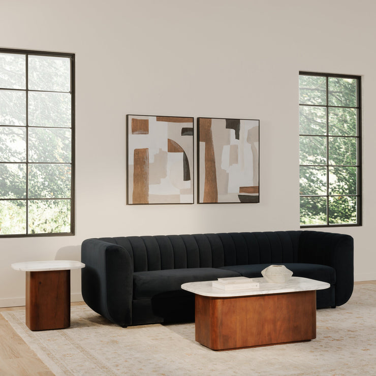 Moe's Home Collection Rosy Deep Blue Sofa