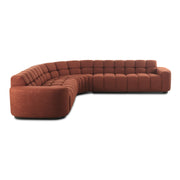 Moe's Home Collection Roman Rust L-Shaped Sectional