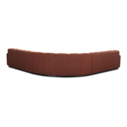 Moe's Home Collection Roman Rust L-Shaped Sectional