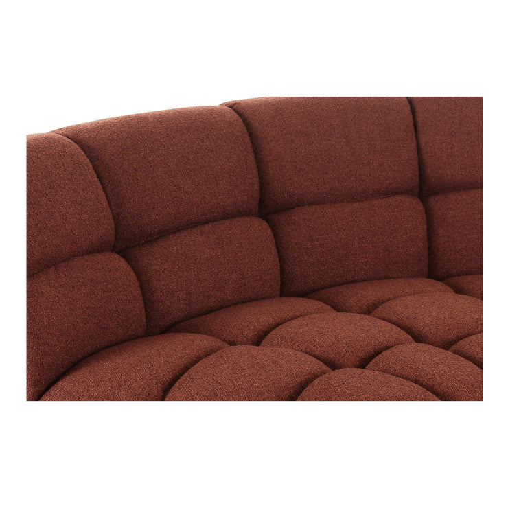 Moe's Home Collection Roman Rust L-Shaped Sectional