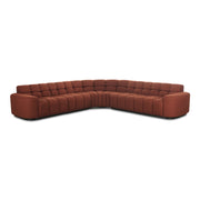 Moe's Home Collection Roman Rust L-Shaped Sectional