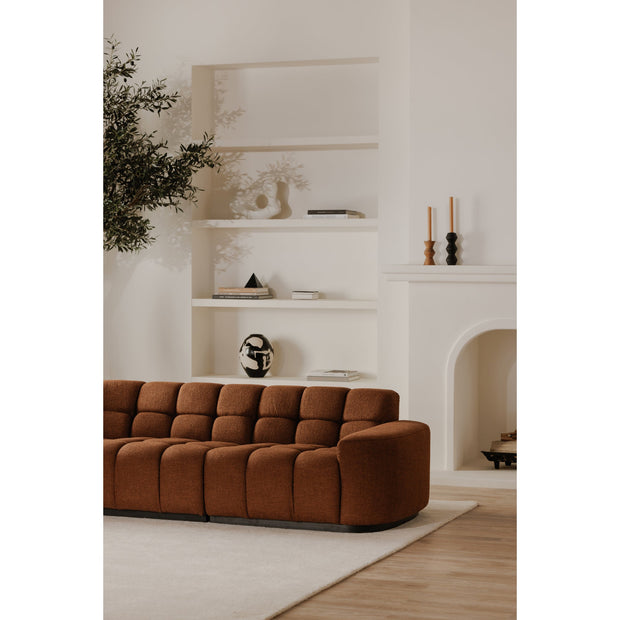 Moe's Home Collection Roman Rust L-Shaped Sectional