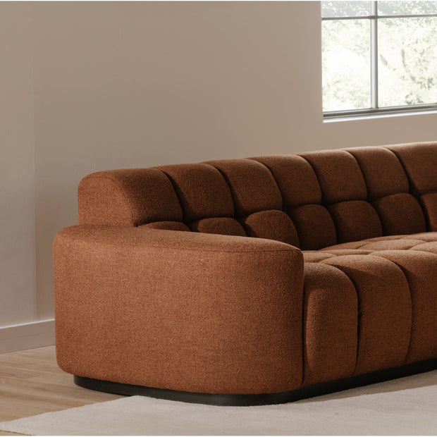 Moe's Home Collection Roman Rust L-Shaped Sectional