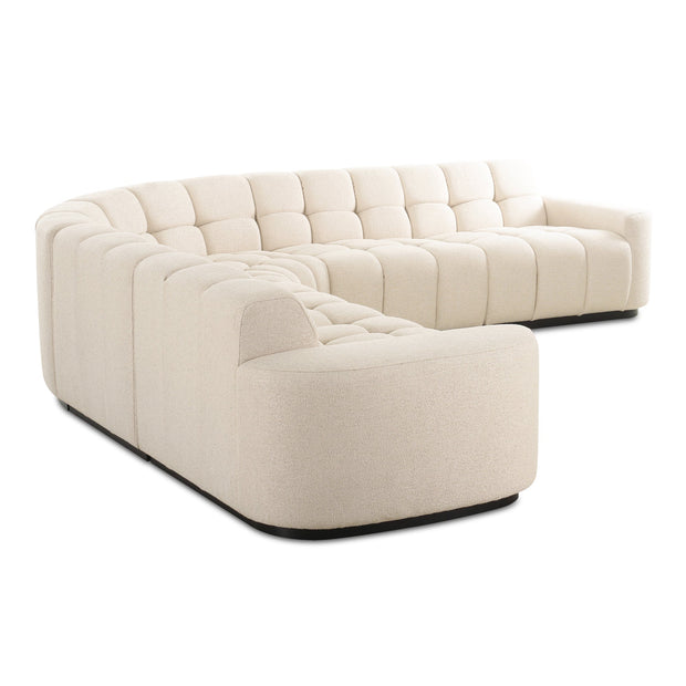 Moe's Home Collection Roman Oat L-Shaped Sectional