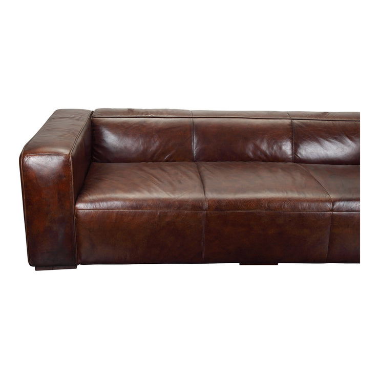 Moe's Home Collection Bolton Dark Brown Leather Sofa