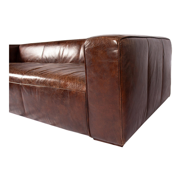 Moe's Home Collection Bolton Dark Brown Leather Sofa