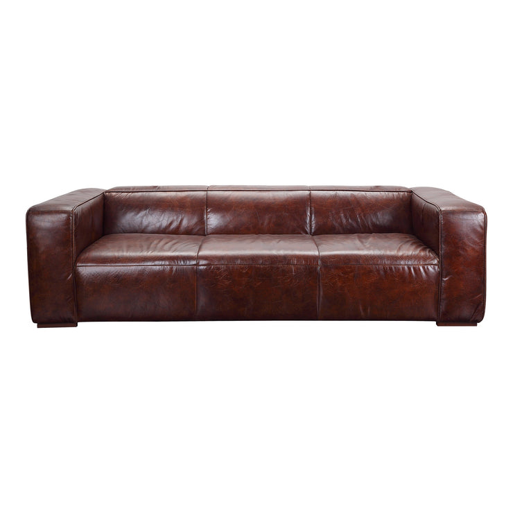 Moe's Home Collection Bolton Dark Brown Leather Sofa