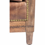 Moe's Home Collection Darlington Rustic Brown Leather Sofa