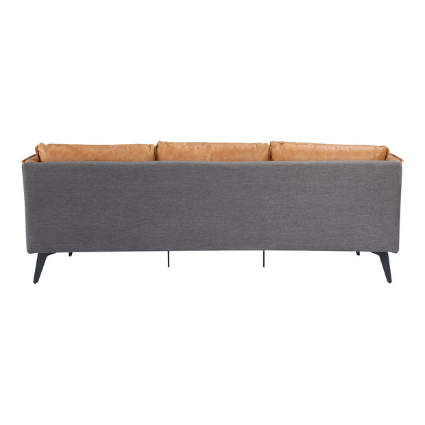 Moe's Home Collection Messina Cognac Leather Sofa
