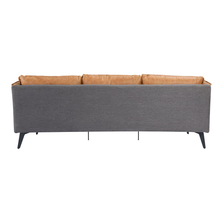 Moe's Home Collection Messina Cognac Leather Sofa