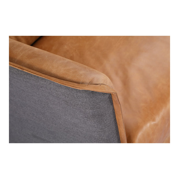 Moe's Home Collection Messina Cognac Leather Sofa