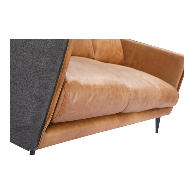 Moe's Home Collection Messina Cognac Leather Sofa