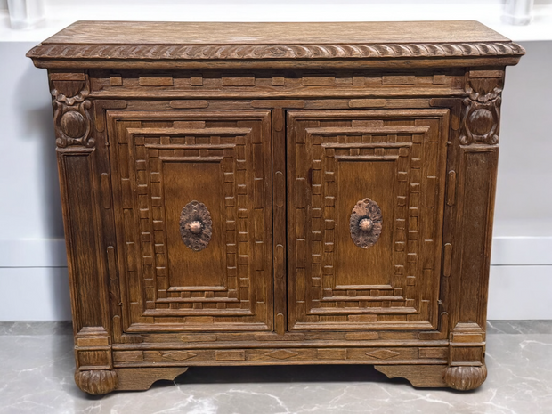 Casa Bonita Peruvian Hand-Painted Carved Wood Prado Chest