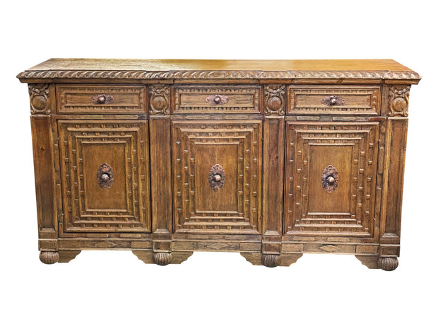 Casa Bonita Peruvian Hand-Painted Carved Wood Prado Buffet