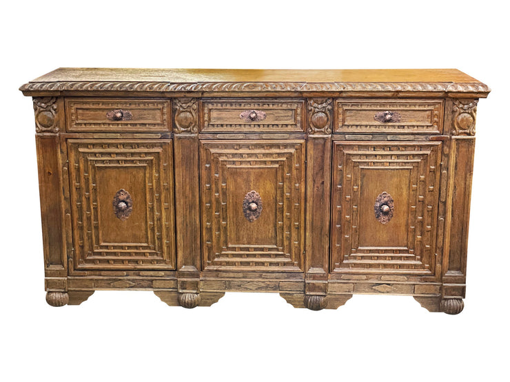 Casa Bonita Peruvian Hand-Painted Carved Wood Prado Buffet