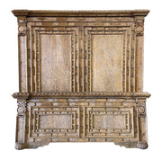 Casa Bonita Peruvian Hand-Painted Carved Wood Prado King Size Bed