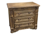 Casa Bonita Peruvian Hand-Painted Carved Wood Prado Nightstand