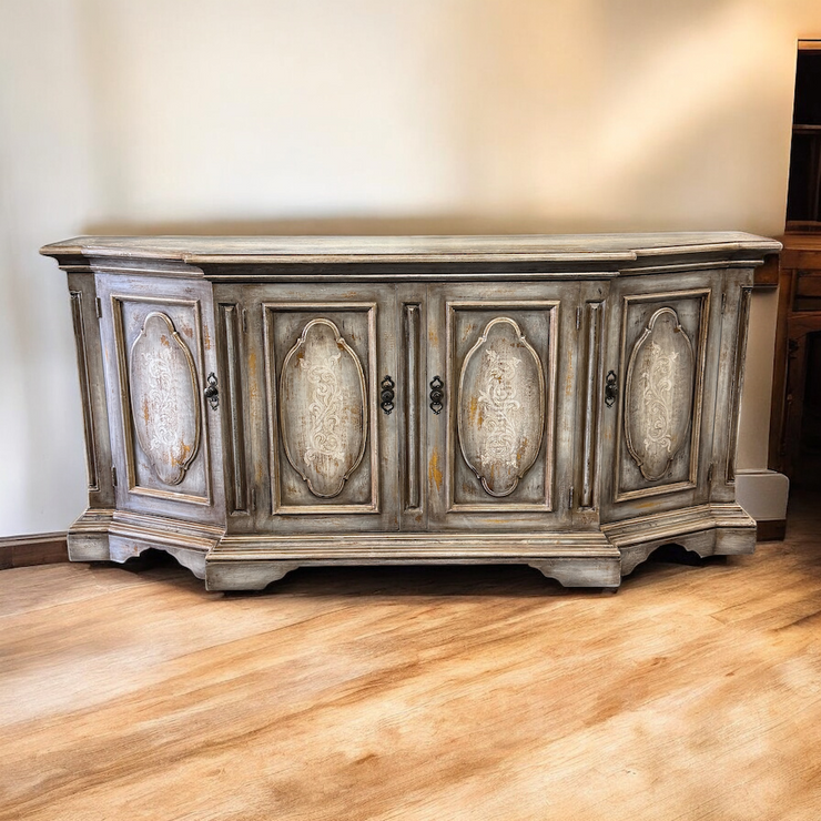 Casa Bonita Peruvian Hand-Painted Carved Wood Bellasera Buffet