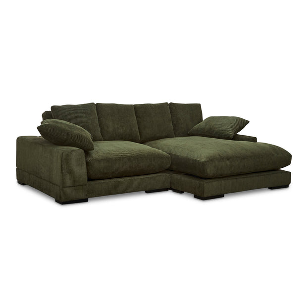 Moe's Home Collection Plunge Dark Green Sectional