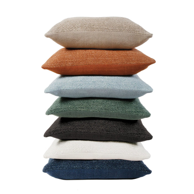 Pom Pom at Home Hendrick Hand Woven Linen Pillow with Insert ~ 20 x 20 ~ Available in 7 Colors
