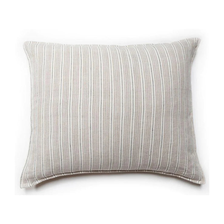 Pom Pom at Home Newport Striped Linen Big Pillow with Insert ~ 28 x 36