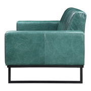 Moe's Home Collection Brock Green Leather Sofa