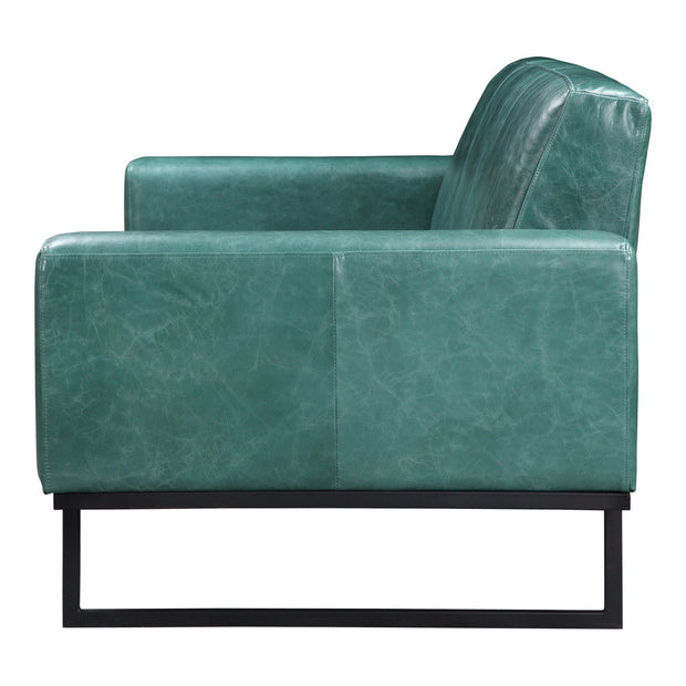 Moe's Home Collection Brock Green Leather Sofa