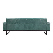 Moe's Home Collection Brock Green Leather Sofa