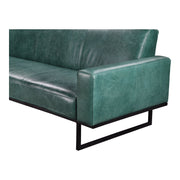 Moe's Home Collection Brock Green Leather Sofa
