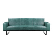 Moe's Home Collection Brock Green Leather Sofa