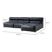 Moe's Home Collection Ramsay Signature Black Modular Sectional