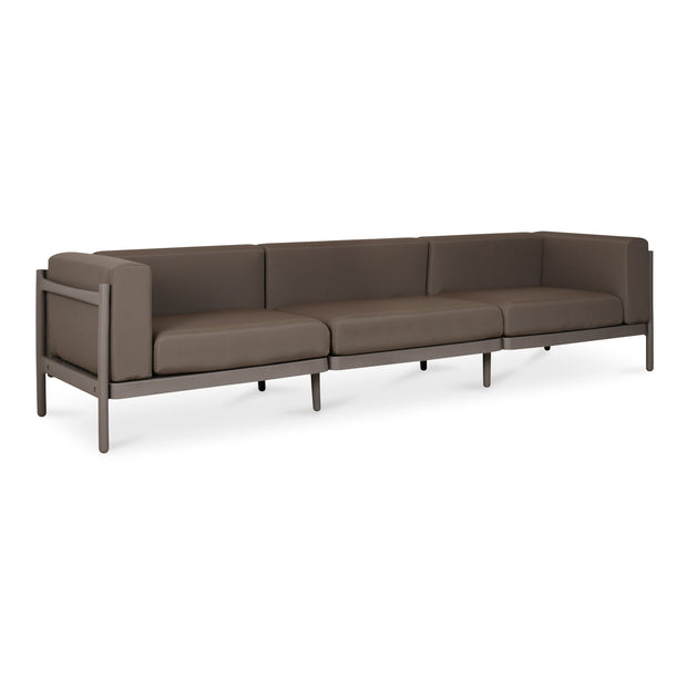 Moe's Home Collection Suri Red Outdoor 3-Seat Sofa