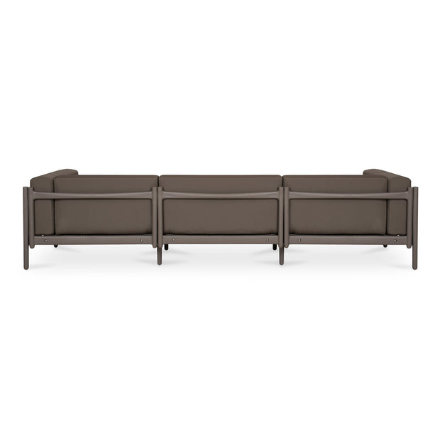 Moe's Home Collection Suri Red Outdoor 3-Seat Sofa