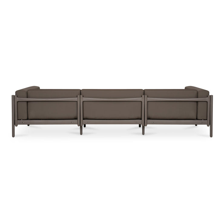 Moe's Home Collection Suri Red Outdoor 3-Seat Sofa