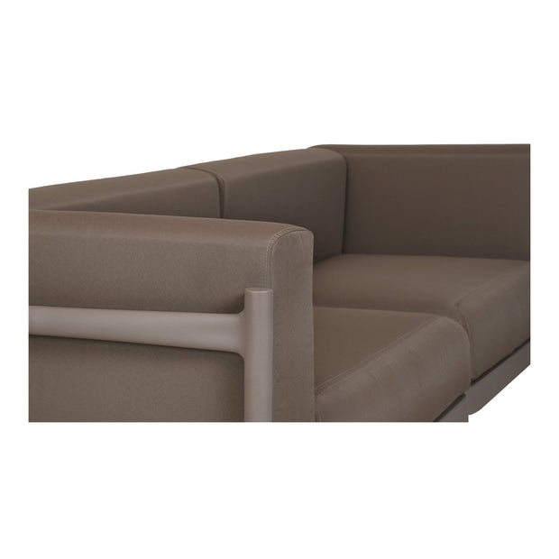 Moe's Home Collection Suri Red Outdoor 3-Seat Sofa