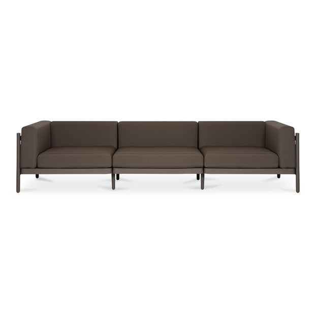 Moe's Home Collection Suri Red Outdoor 3-Seat Sofa