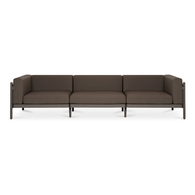 Moe's Home Collection Suri Red Outdoor 3-Seat Sofa