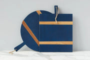 etúHOME Mod Charcuterie Cheese Board, Medium Rectangle, Navy Blue