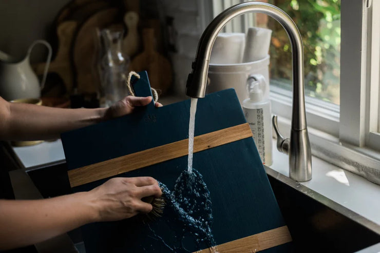 etúHOME Mod Charcuterie Cheese Board, Medium Rectangle, Navy Blue