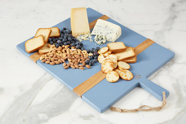 etúHOME Mod Charcuterie Cheese Board, Medium Rectangle, Denim Blue