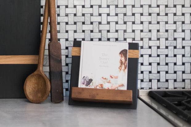 etúHOME Modern iPad / Cookbook Holder, Black