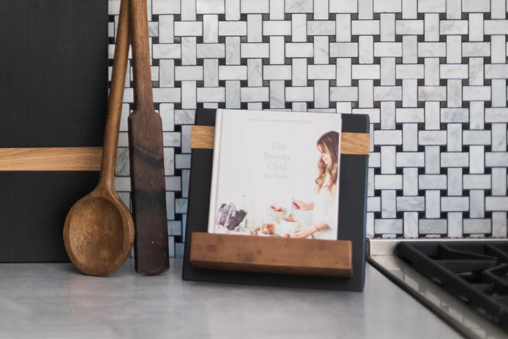 etúHOME Modern iPad / Cookbook Holder, Black