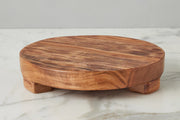 etúHOME Classic Medium Round Reclaimed Acacia Trivet Riser