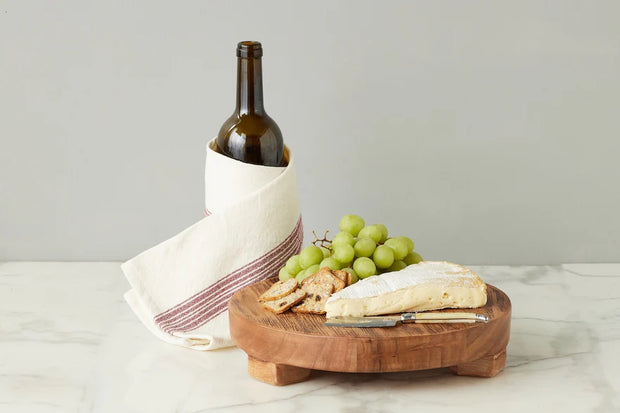 etúHOME Classic Medium Round Reclaimed Acacia Trivet Riser